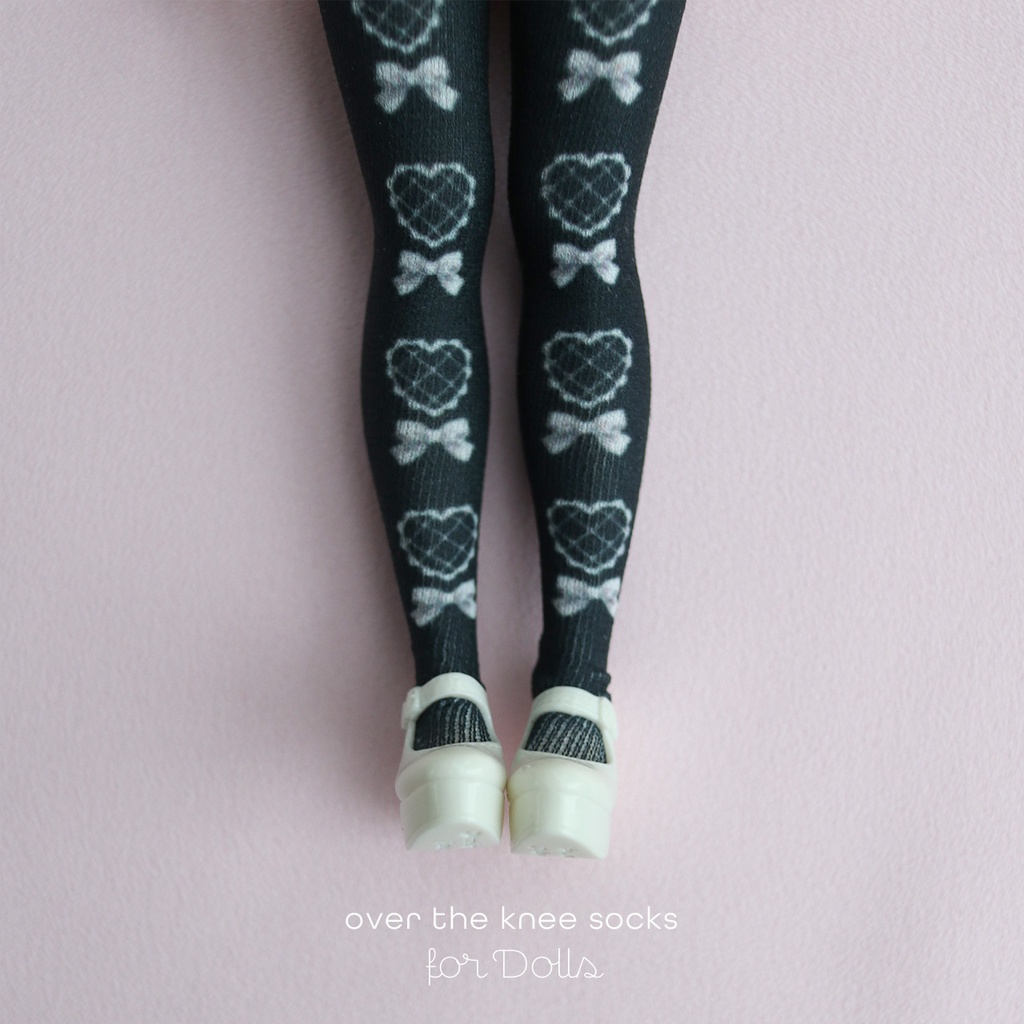 オーバーニーソックス for Dolls［Lolita］black