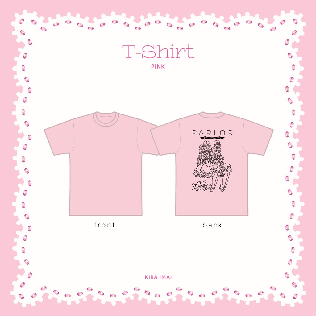 Tシャツ［Bunny PARLOR TeaTime Mini］ピンク