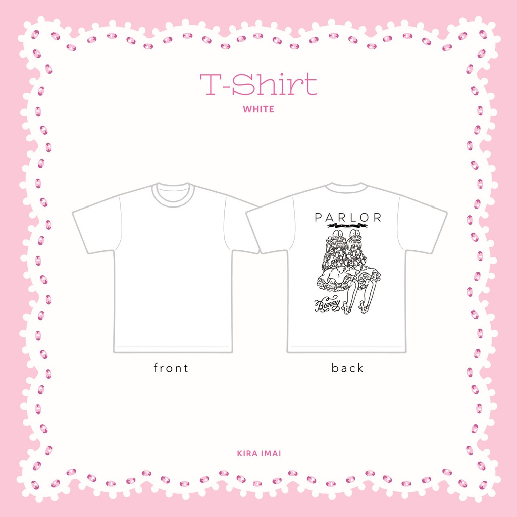 Tシャツ［Bunny PARLOR TeaTime Mini ］ホワイト