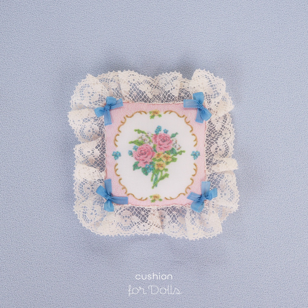 クッション for Dolls［Bouquet］Pink