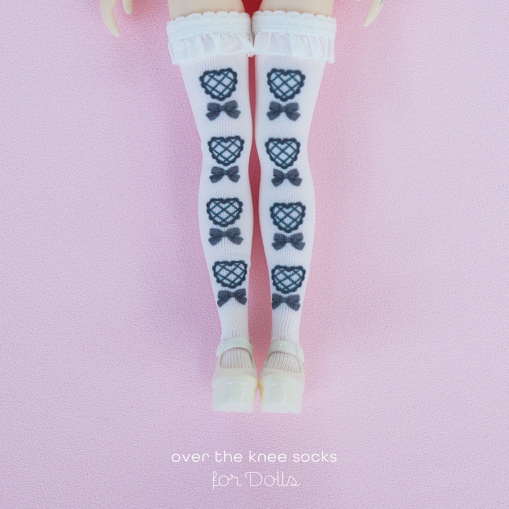 オーバーニーソックス for Dolls［Lolita］white