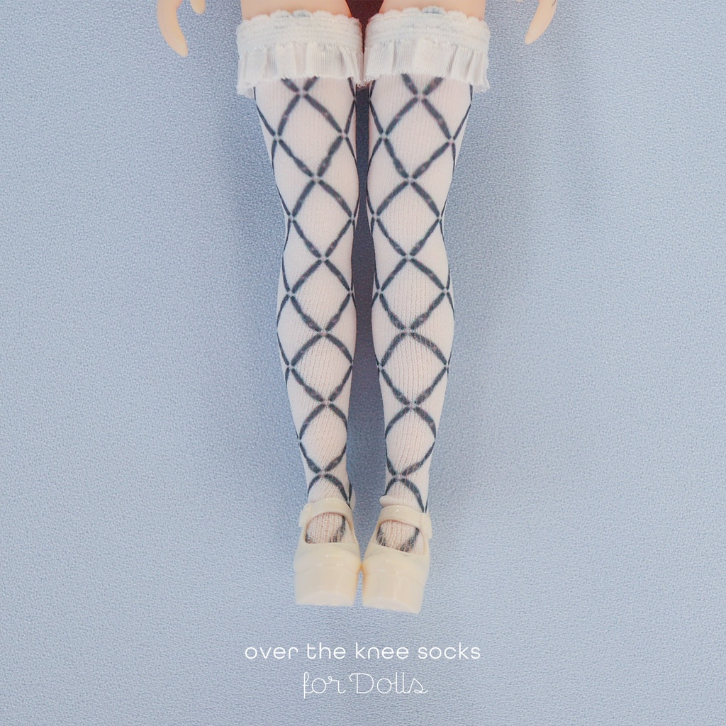 オーバーニーソックス for Dolls［Rosange］black