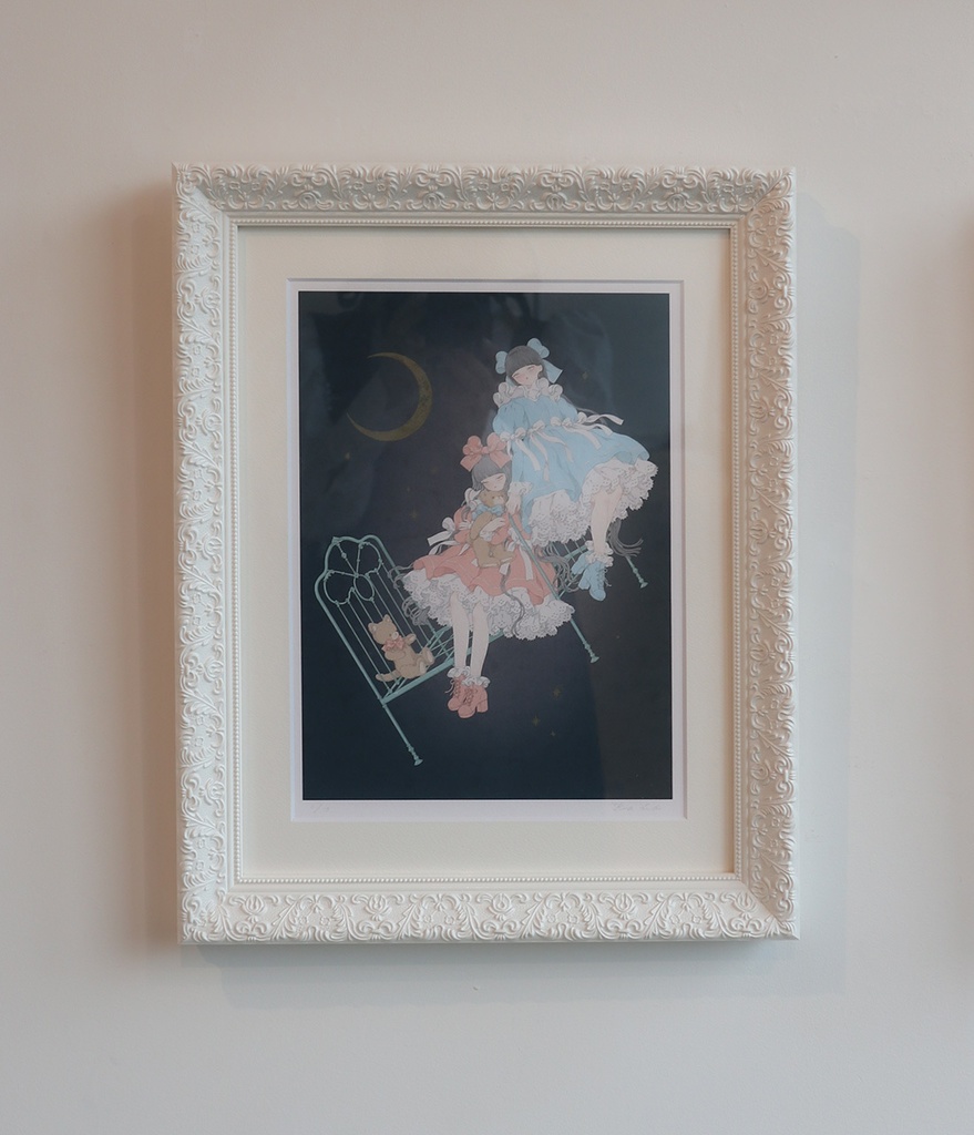 複製画［月行少女の夜］