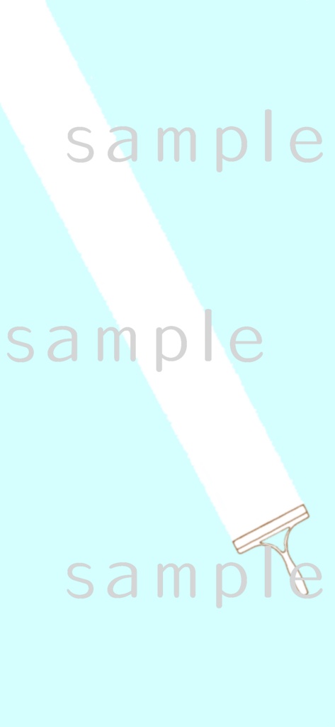 〈free〉水切りワイパーの待ち受け(1284×2778px)