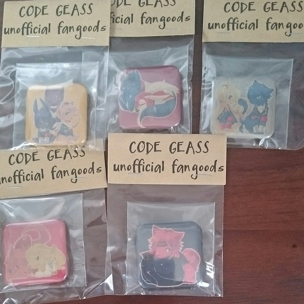 【6/19FULLCODE2頒布】缶バッジ5種