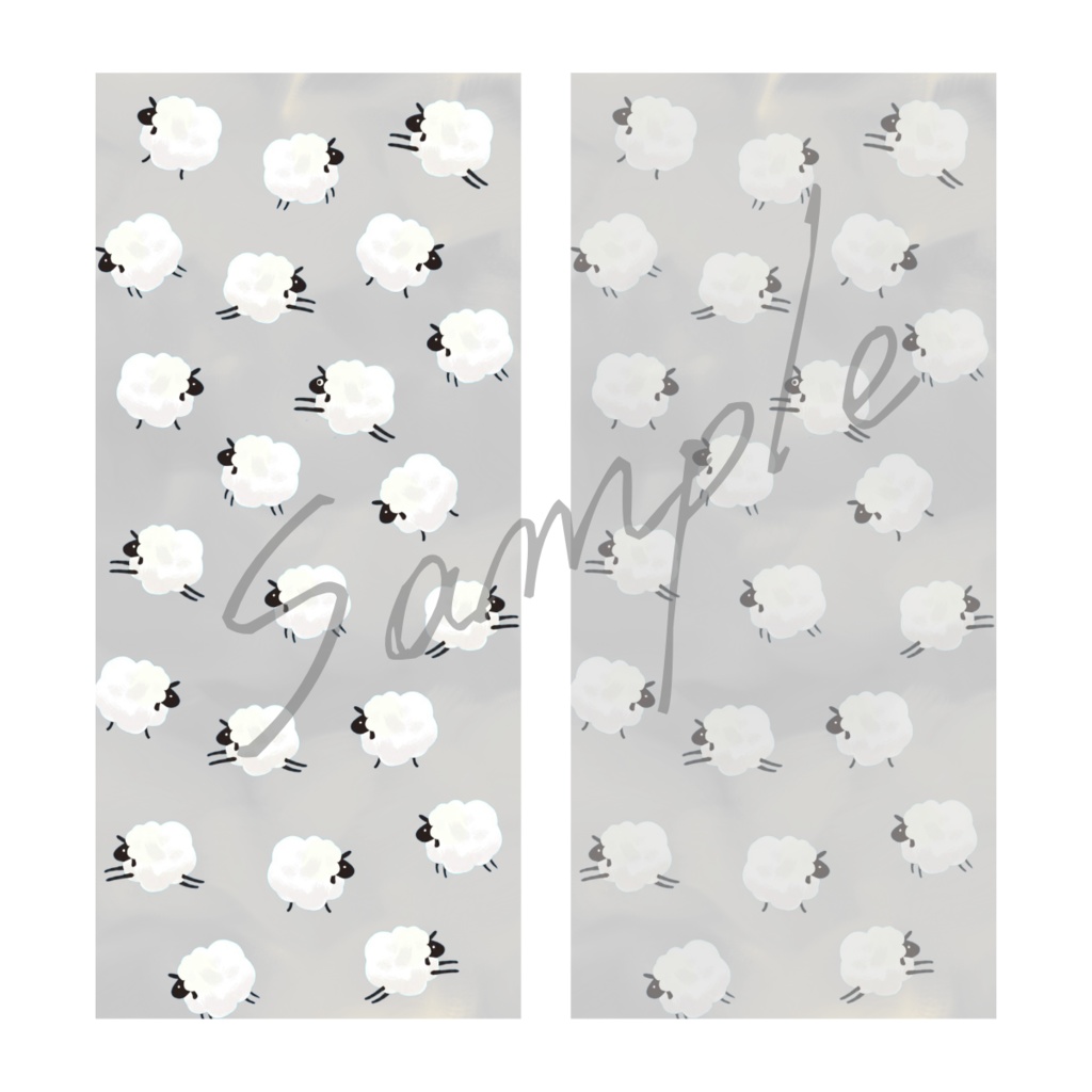 【スマホ壁紙】羊がいっぱい 〜A lot of sheep〜