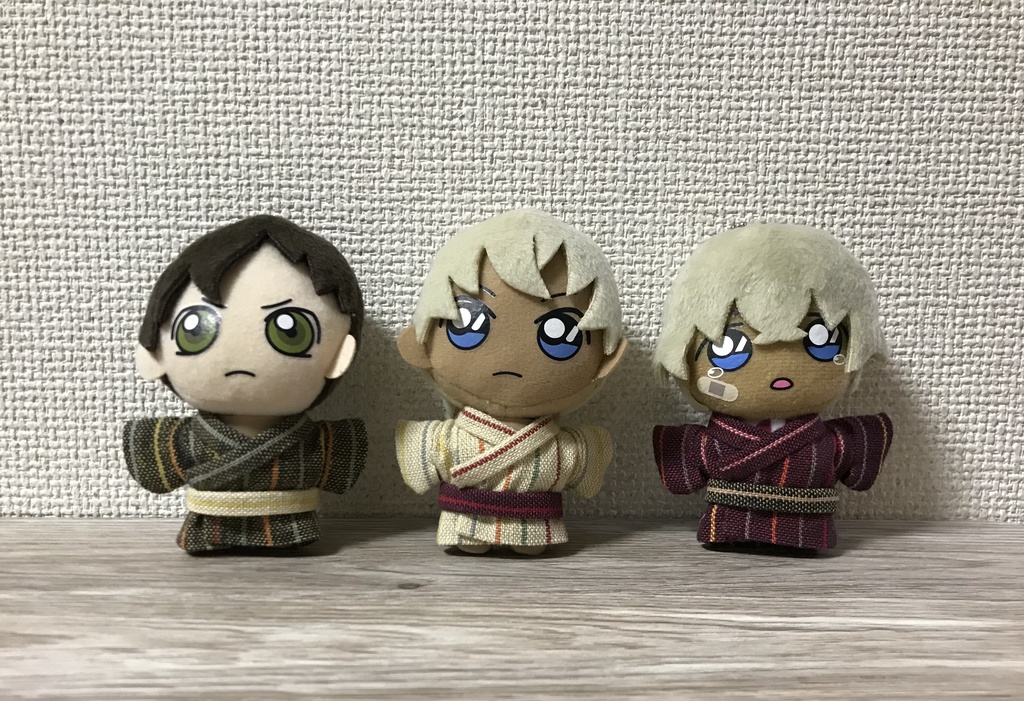 ぬい用 ストライプ柄浴衣