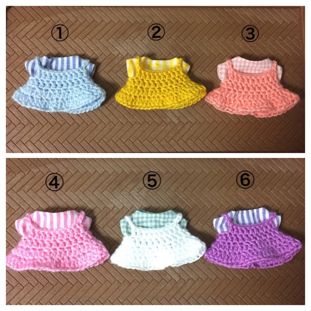 ぬい用 ワンピース&トップスのセット