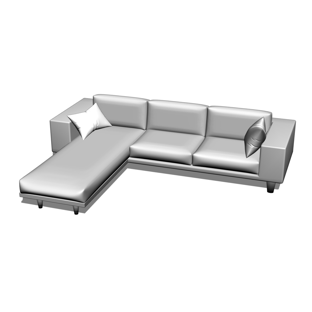 ３Dソファ＆クッションセット　クリスタ素材