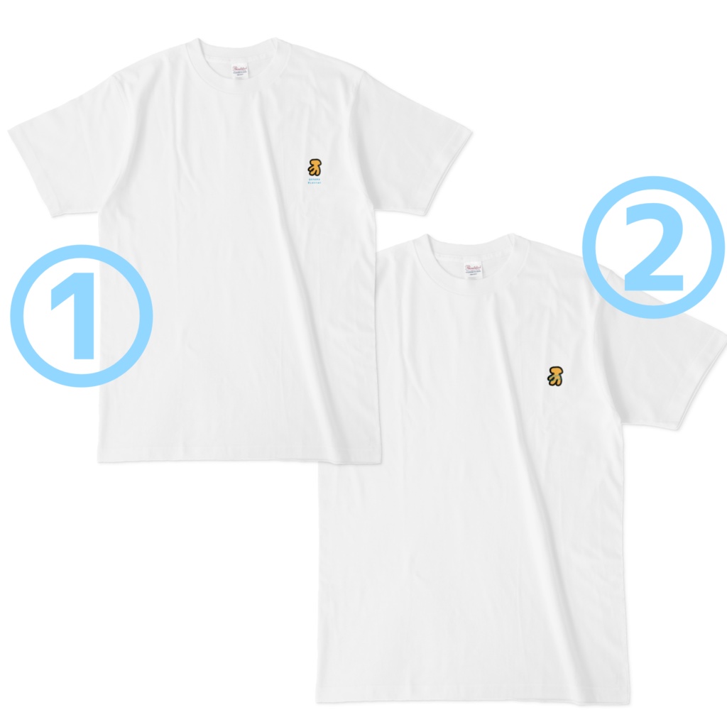 【りあちゃんグッズvol.1 】ワンポイントTシャツ2種