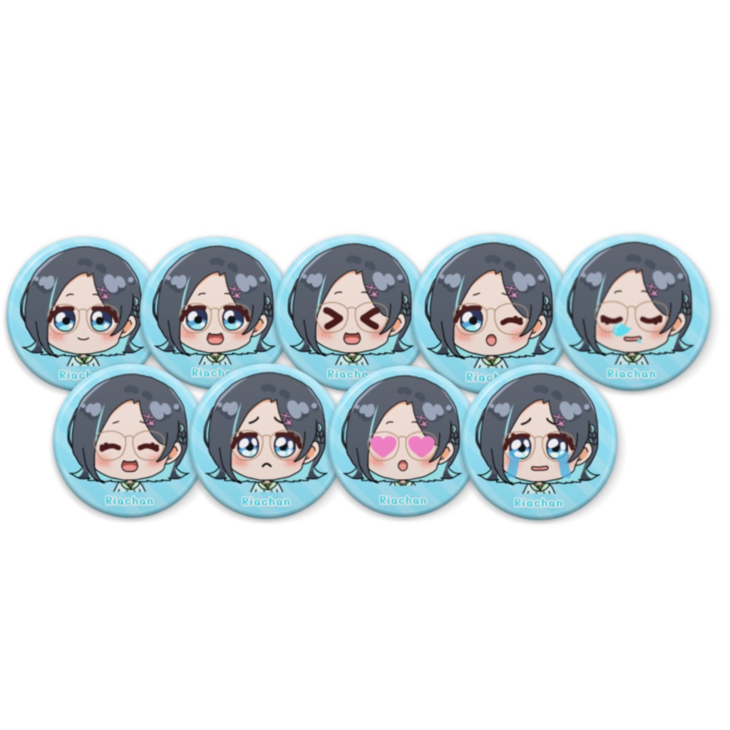 【りあちゃんグッズvol.1 】ミニ缶バッジ９種