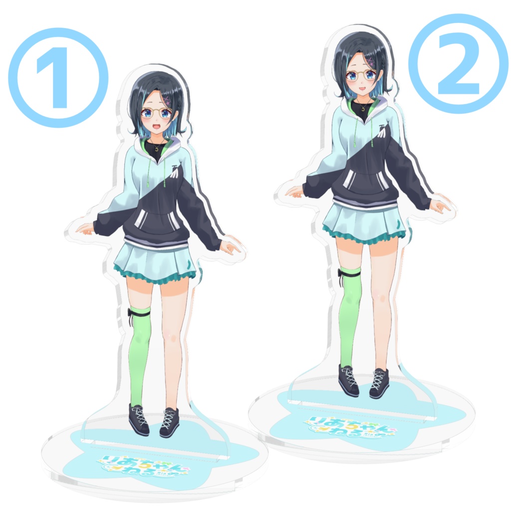 【りあちゃんグッズvol.1 】アクリルスタンド2種