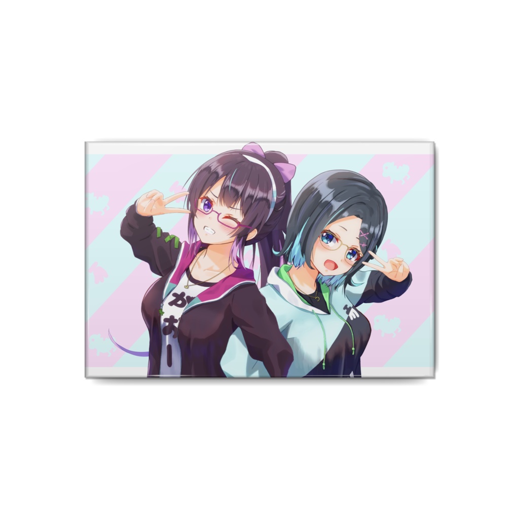 【ちぃりあ2022グッズ】スクエア缶バッジ