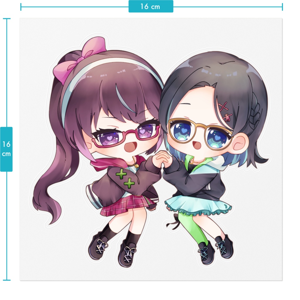 【ちぃりあ2022グッズ】ステッカー3種