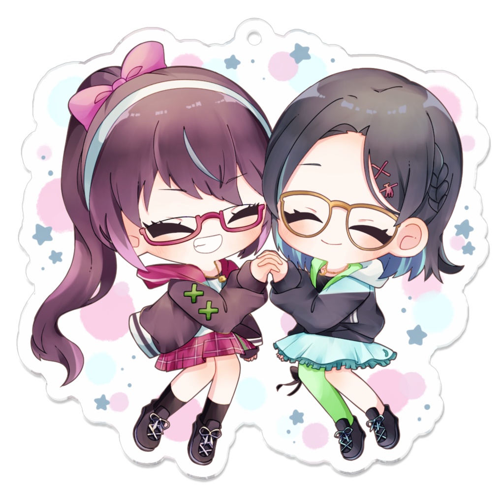 【ちぃりあ2022グッズ】背景ありアクリルキーホルダー3種