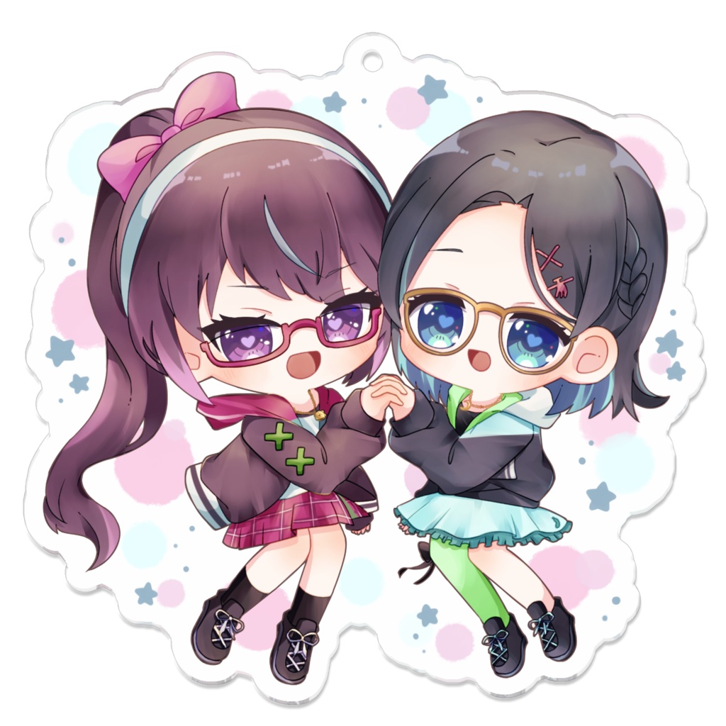 【ちぃりあ2022グッズ】背景ありアクリルキーホルダー3種