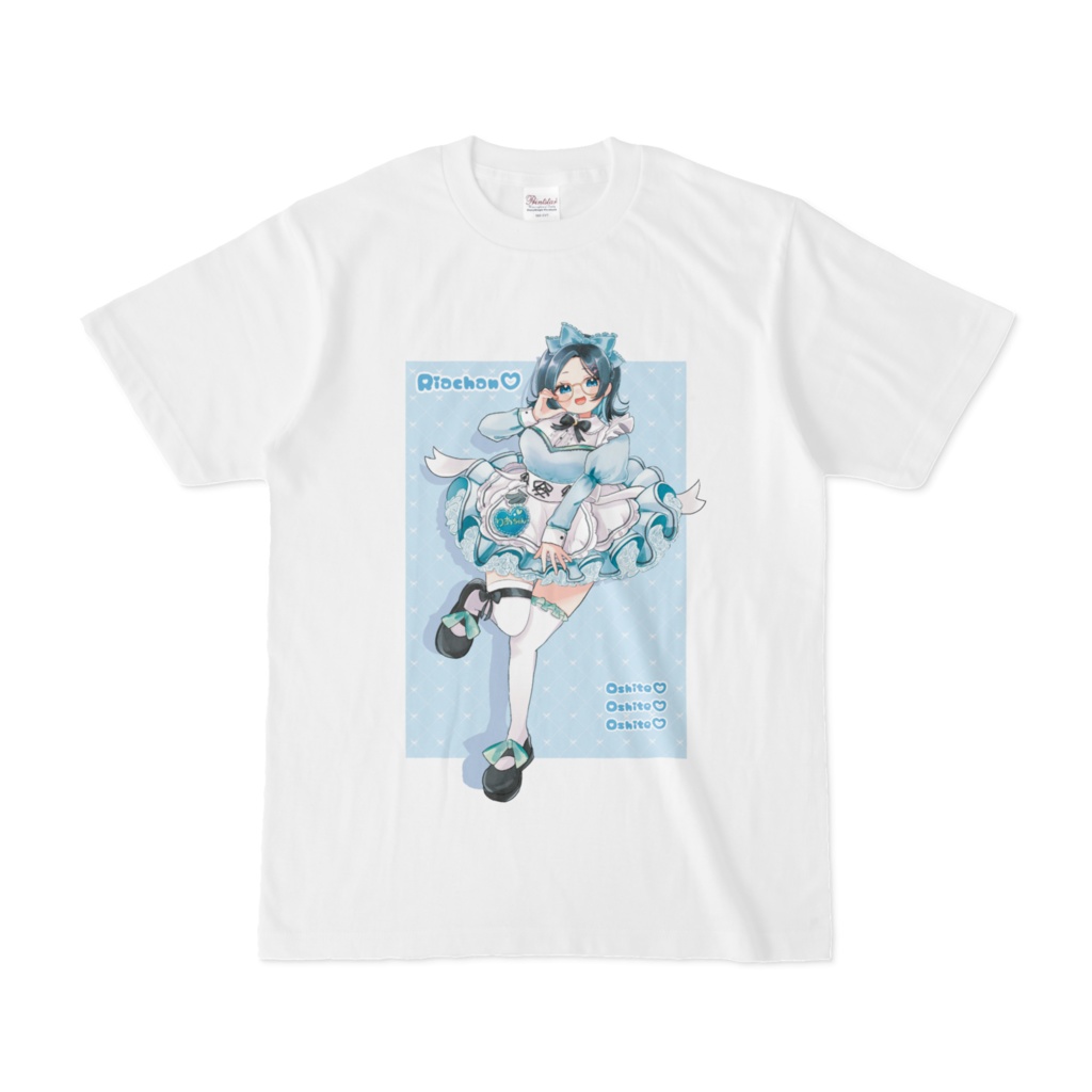 【りあちゃんVtuberデビュー3周年記念グッズ】メイド服☆Tシャツ 2種☆デジタルデータ(画像)付き☆
