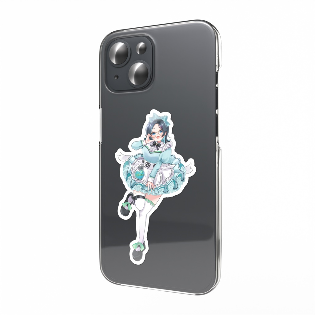 【りあちゃんVtuberデビュー3周年記念グッズ】メイド服☆スマホステッカー 3種