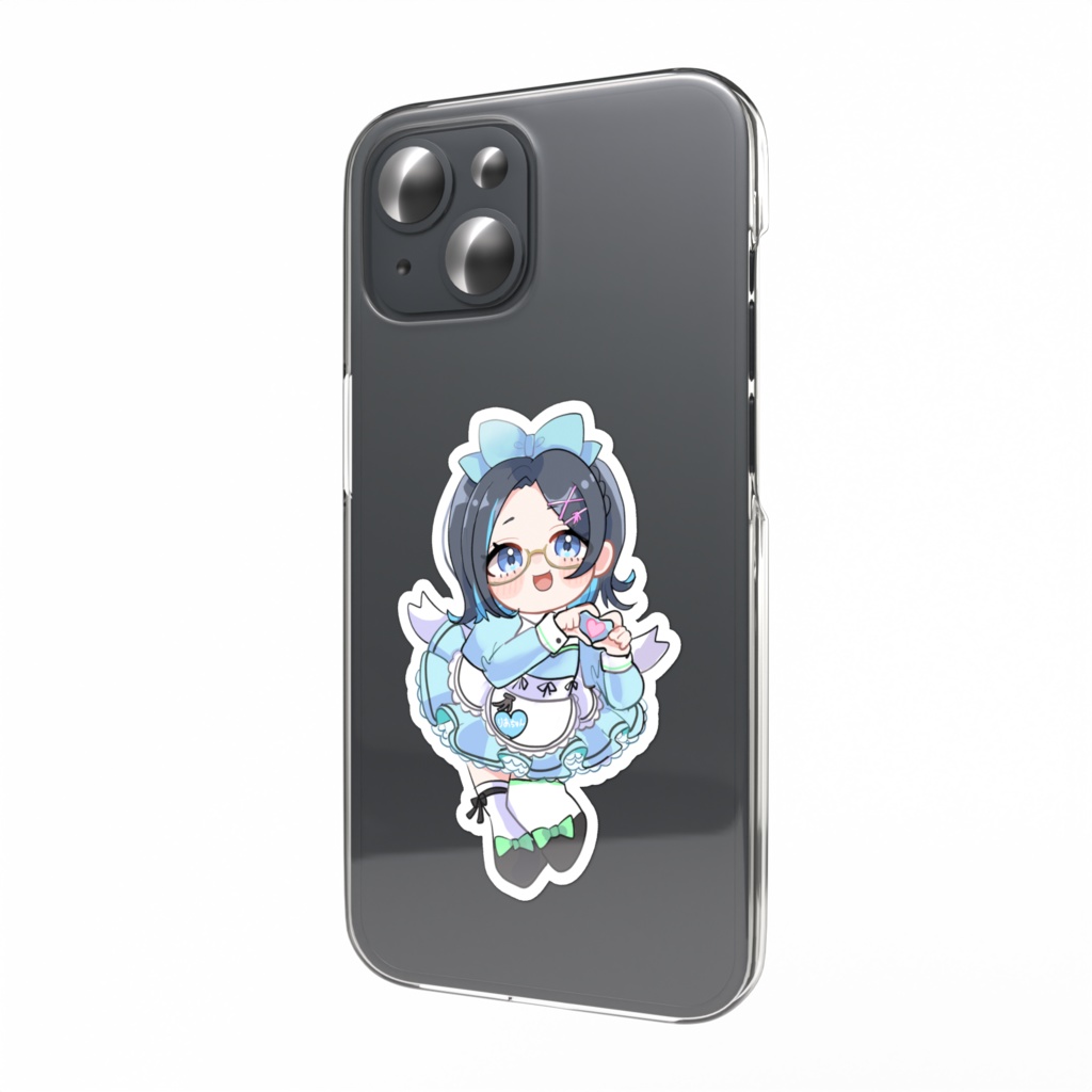 【りあちゃんVtuberデビュー3周年記念グッズ】メイド服☆スマホステッカー 3種