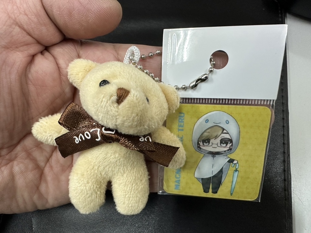 ステッカー 輝輝ぼぅず withクマのぬいぐるみ