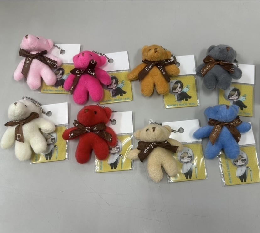 ステッカー 輝輝ぼぅず withクマのぬいぐるみ