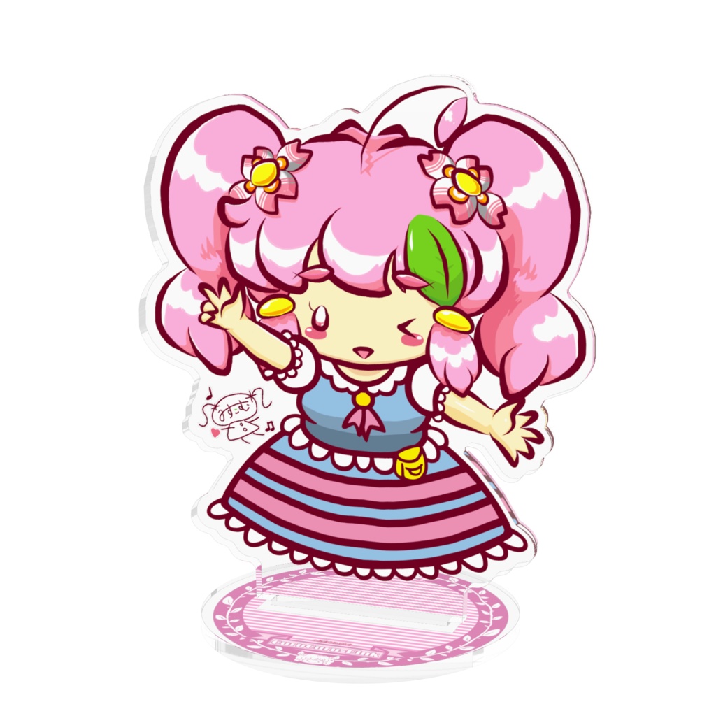 neoシリーズ くるくるピンク(私服) アクリルフィギュア 100×100mm