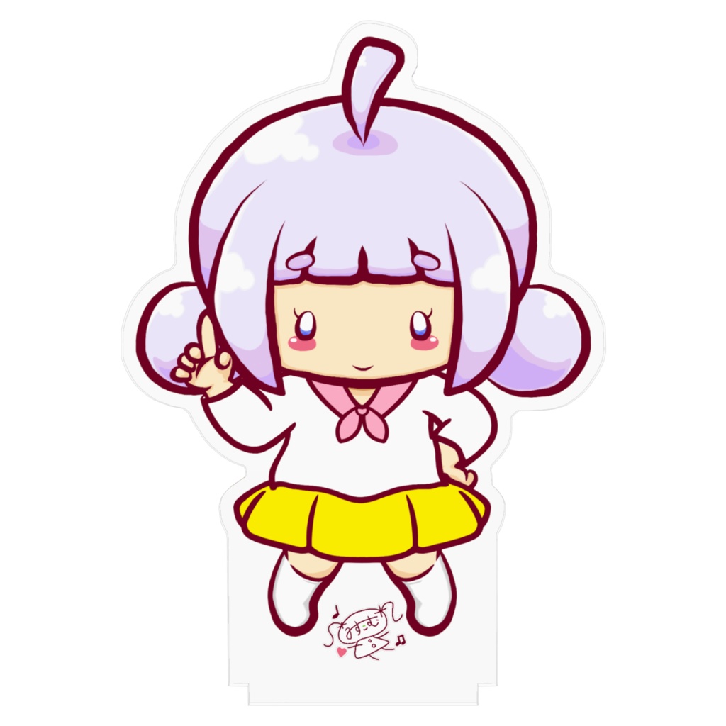 neoシリーズ あいさつちゃん(私服) アクリルフィギュア 100×100mm