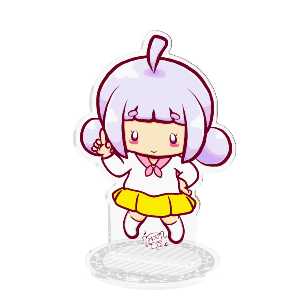 ｎｅｏシリーズ　あいさつちゃん(私服)　アクリルフィギュア　１００×１００ｍｍ