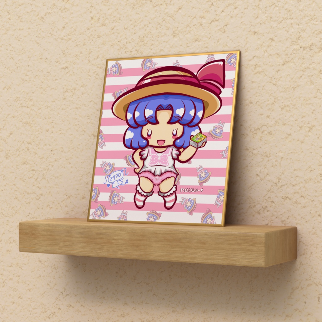 ｎｅｏシリーズ　あかり　ミニ色紙