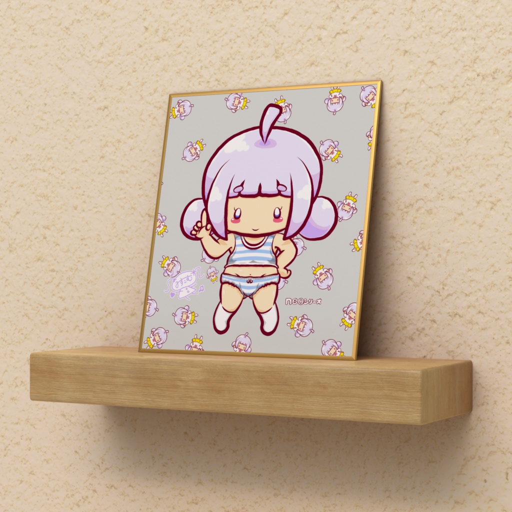 ｎｅｏシリーズ　あいさつちゃん　ミニ色紙