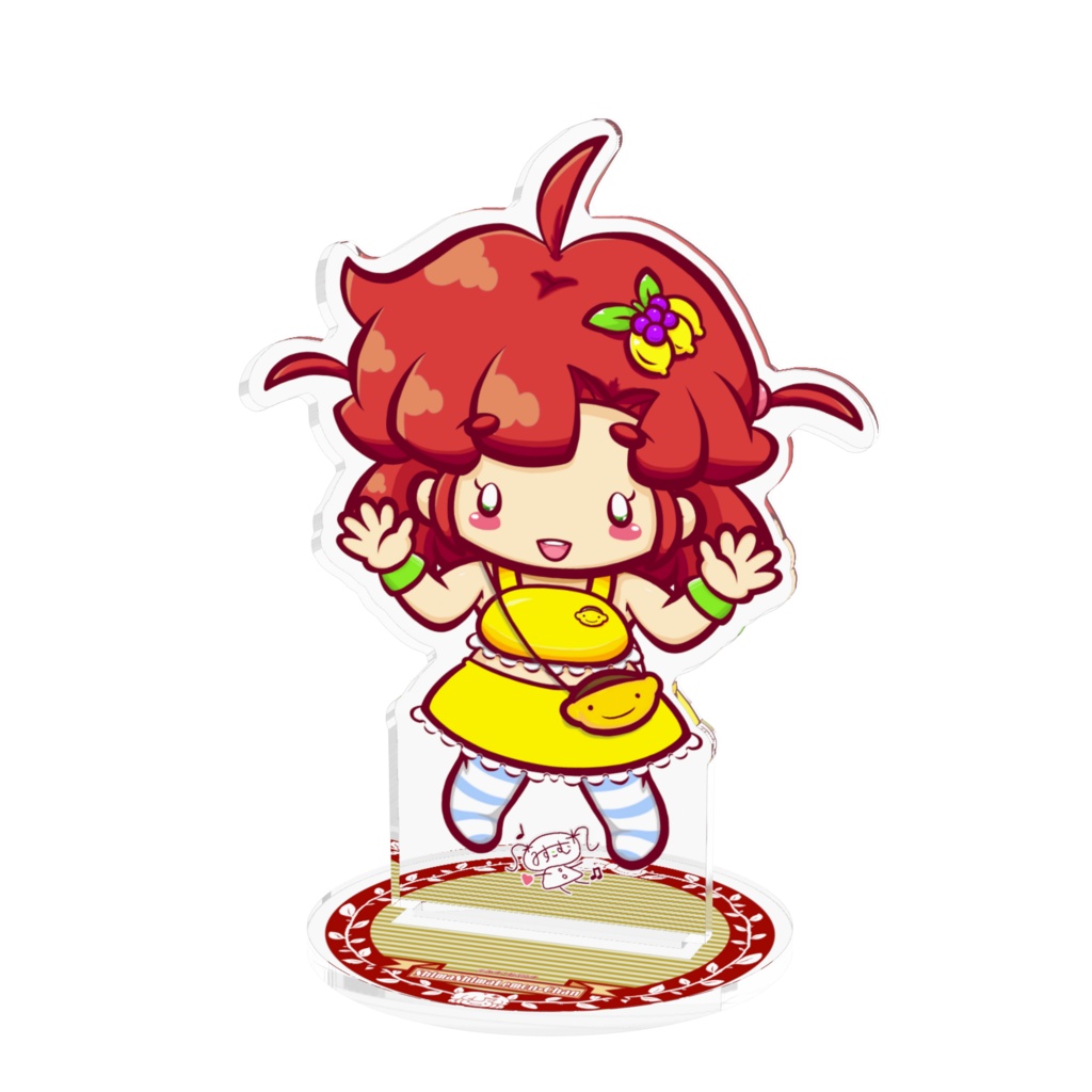 ｎｅｏシリーズ　しましまレモンちゃん(私服)　アクリルフィギュア　１００×１００ｍｍ