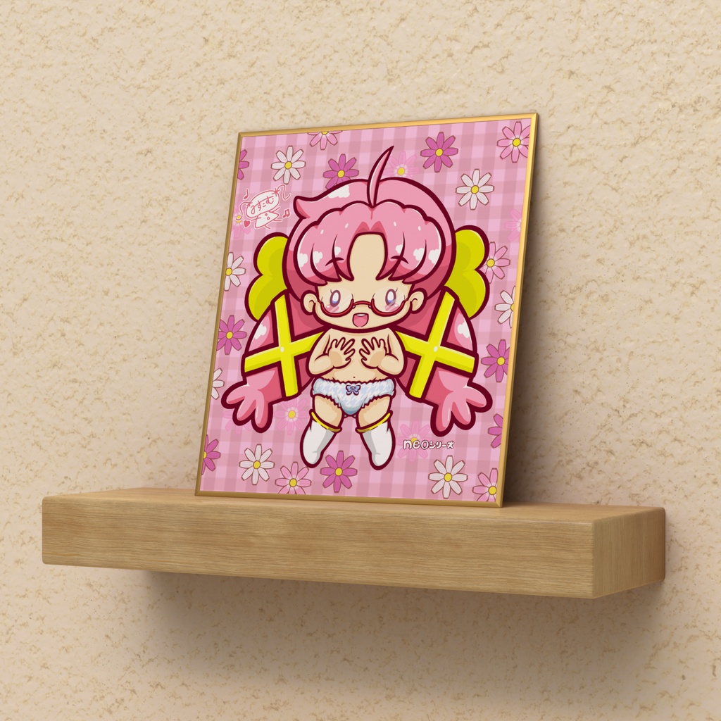 ｎｅｏシリーズ　めがねちゃん　ミニ色紙