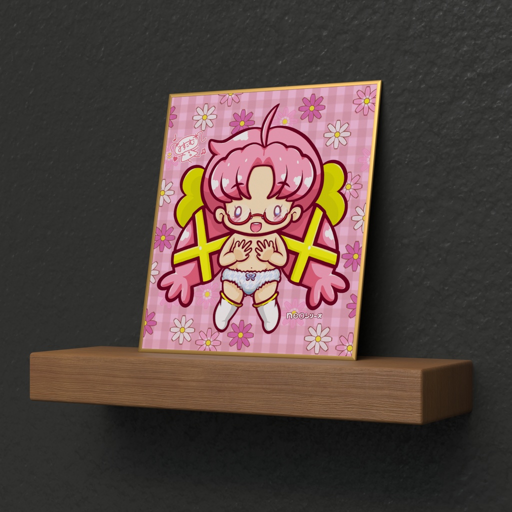 neoシリーズ めがねちゃん ミニ色紙