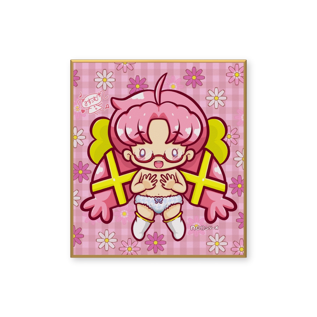 neoシリーズ めがねちゃん ミニ色紙
