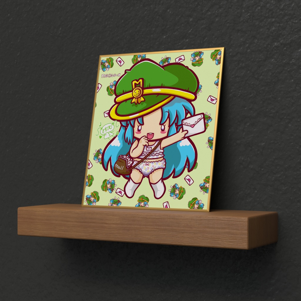 neoシリーズ メル子 ミニ色紙