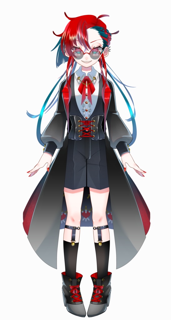 【Vtuber用】タロットモチーフ女の子【全身モデル】