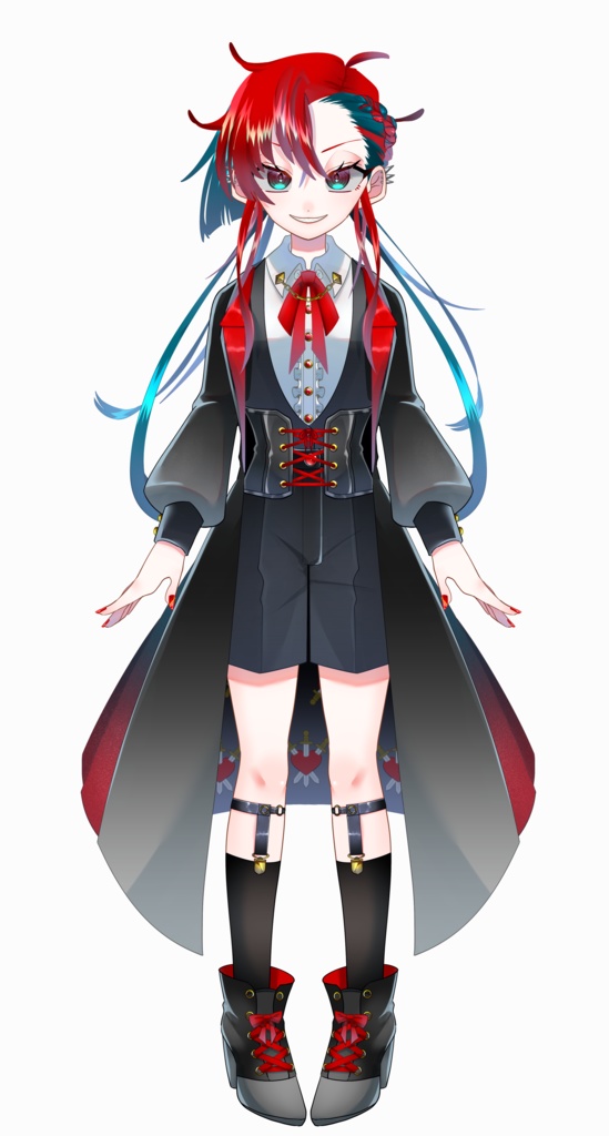 【Vtuber用】タロットモチーフ女の子【全身モデル】