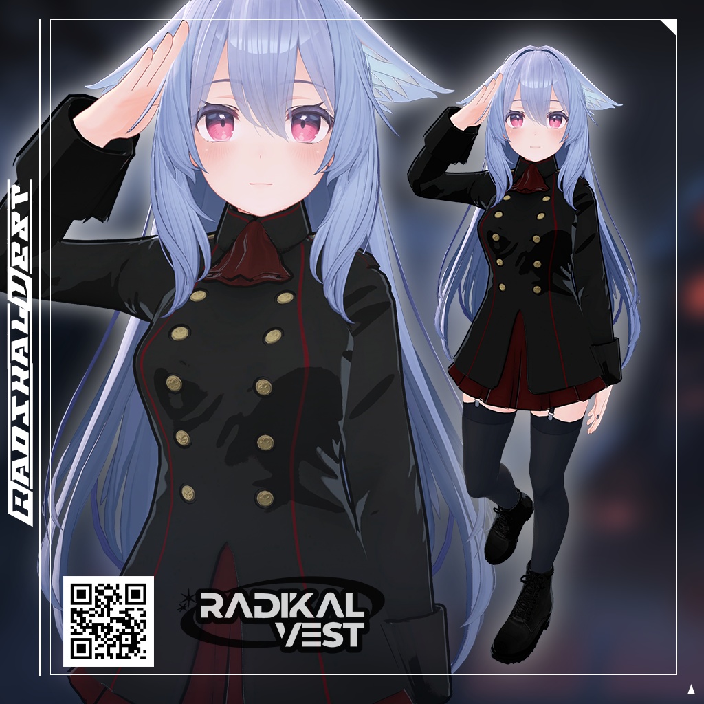 【桔梗対応】軍服ワンピースコーデセット/MILITARY UNIFORM ONEPIECE OUTFIT SET