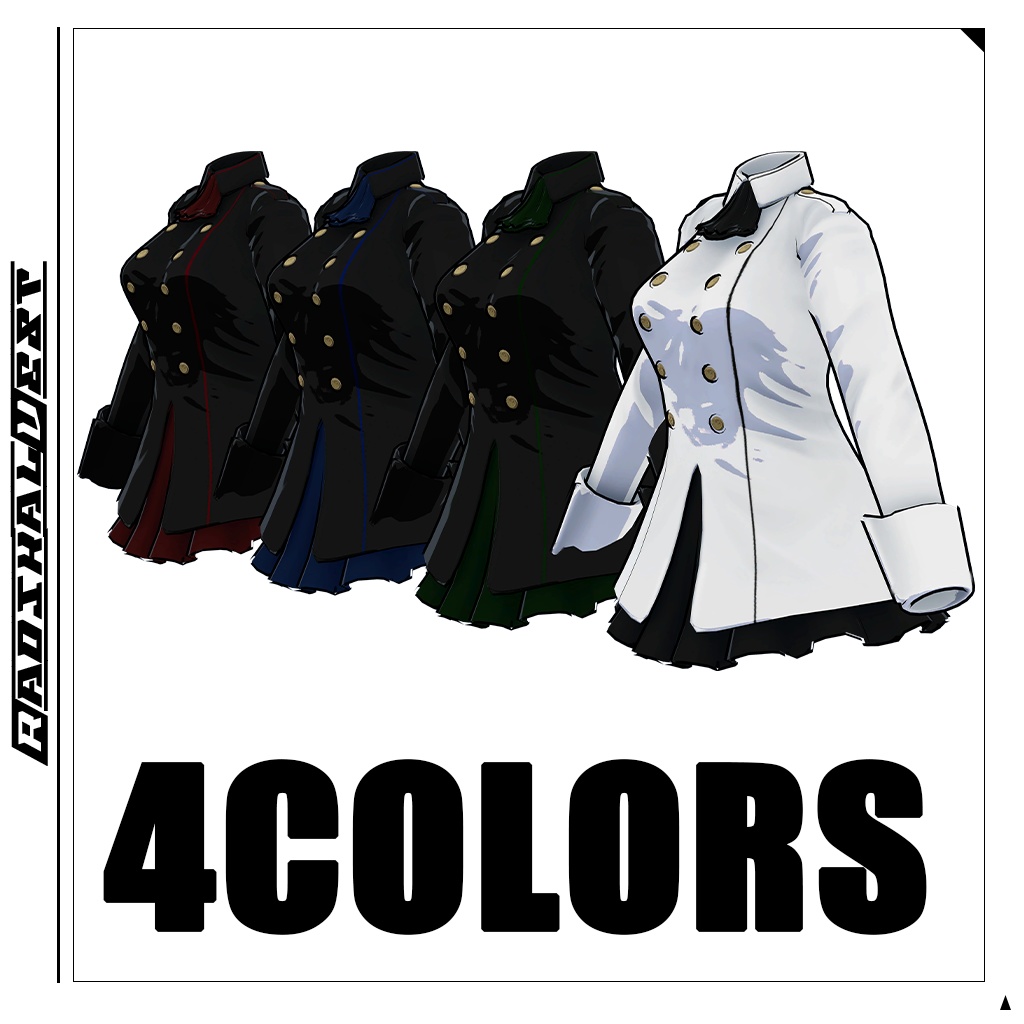 【舞夜対応】軍服ワンピースコーデセット/MILITARY UNIFORM ONEPIECE OUTFIT SET