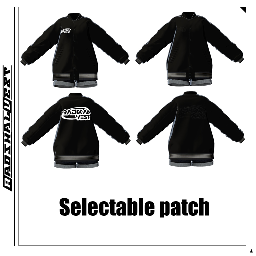 【複数アバター対応】カジュアルスタジャンコーデセット/CASUAL STADIUM JACKET OUTFIT