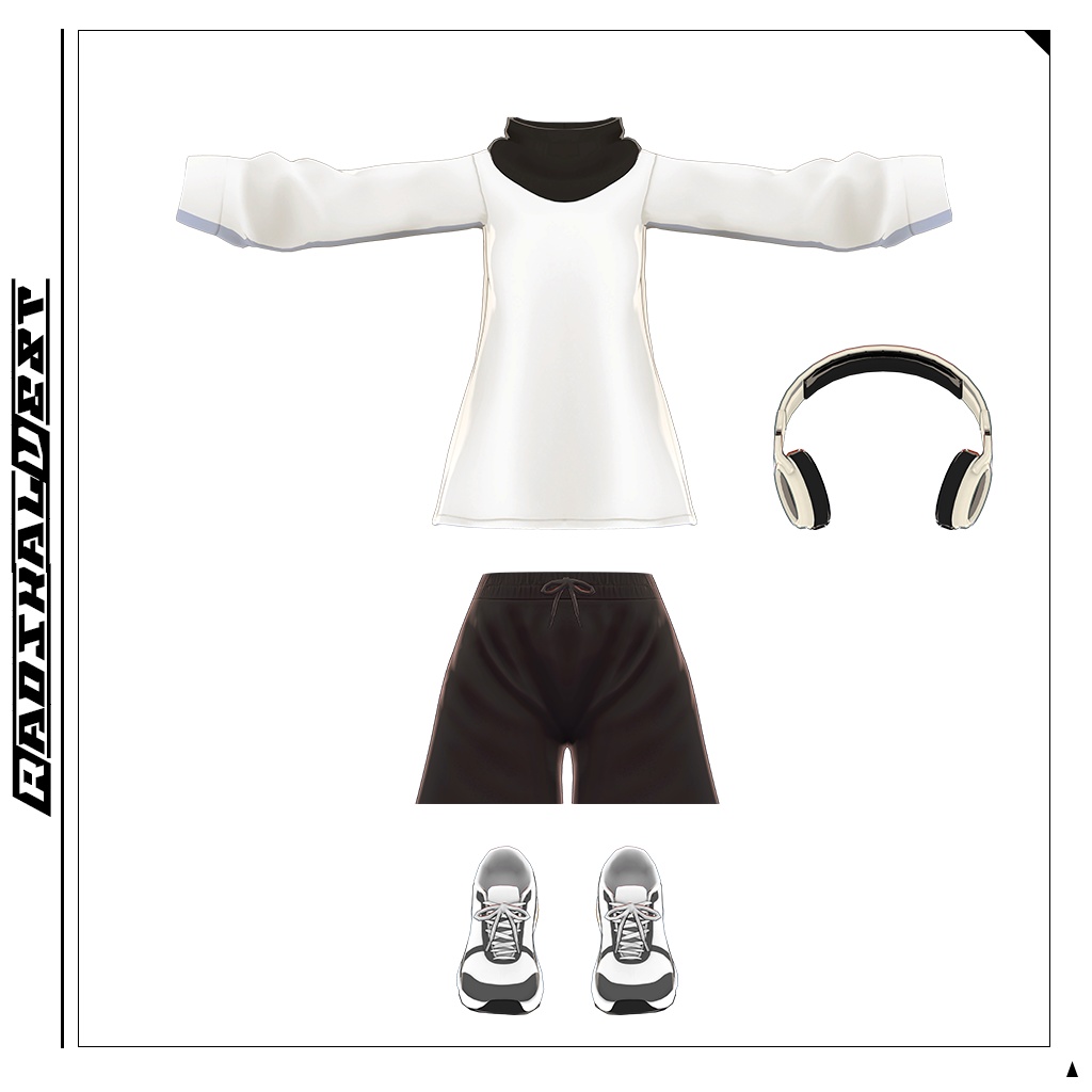 【舞夜&QuQu_U_body対応】カジュアルテックウェアコーデセット/CASUAL TECH WEAR OUTFIT SET