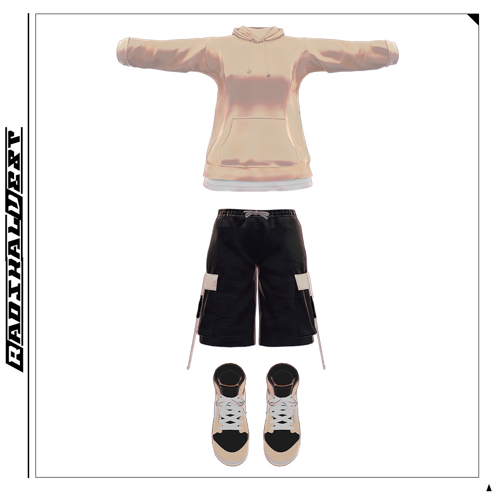 【複数アバター対応】ストリートユーティリティコーデ/STREET UTILITY OUTFIT