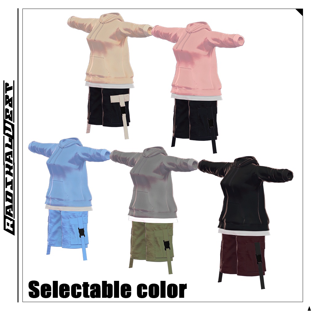 【複数アバター対応】ストリートユーティリティコーデ/STREET UTILITY OUTFIT