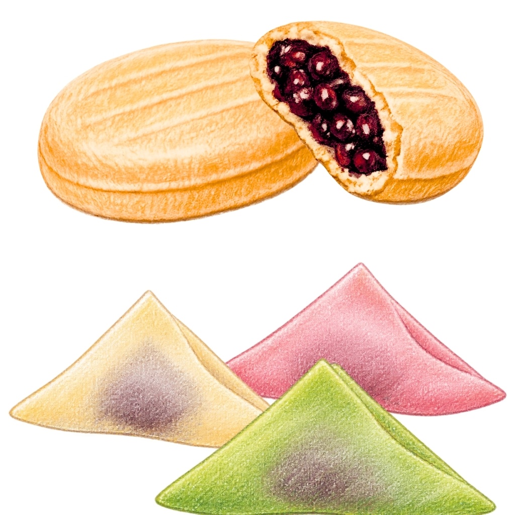 お菓子・デザート・飲み物 イラスト素材集