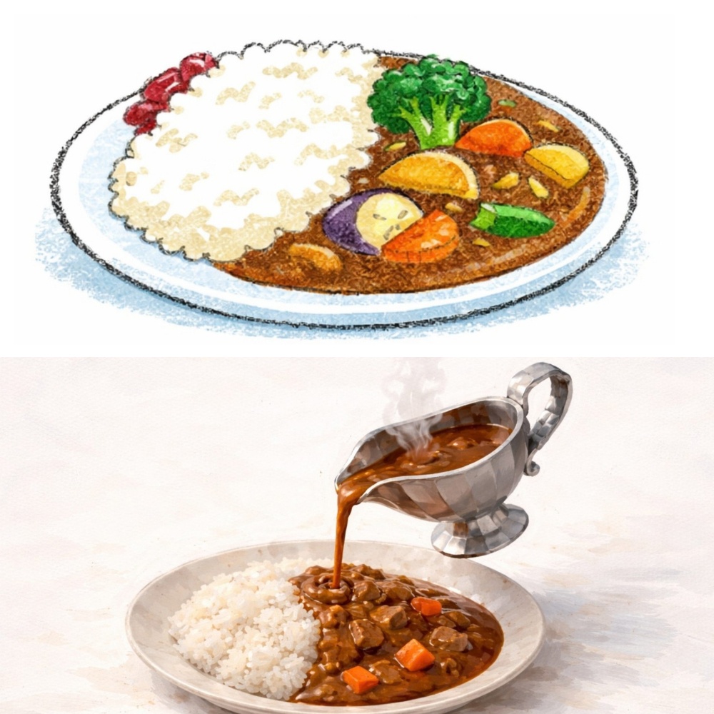 ご飯料理 イラスト素材集