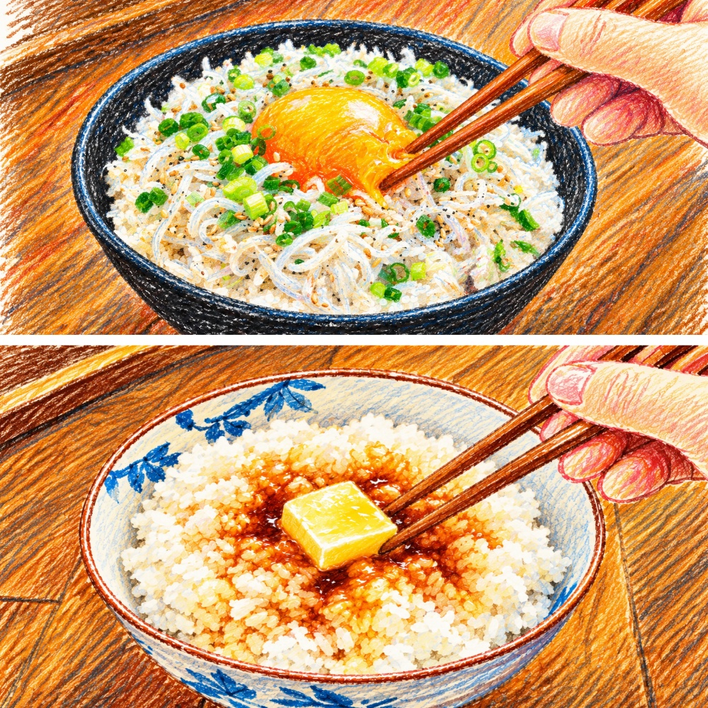 ご飯料理 イラスト素材集