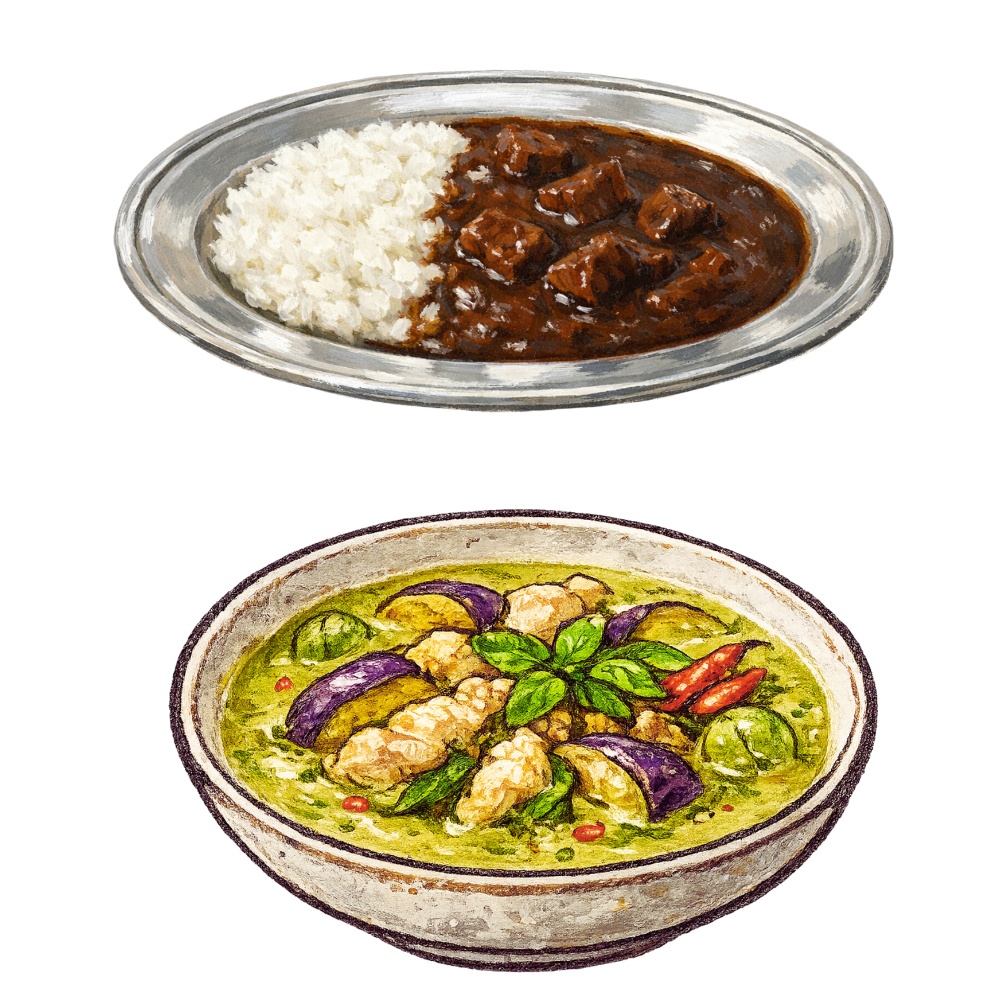 ご飯料理 イラスト素材集