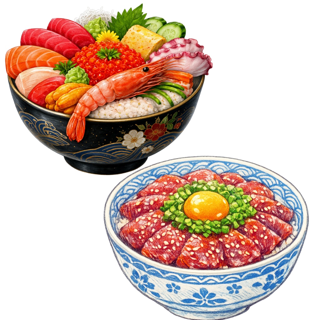ご飯料理 イラスト素材集