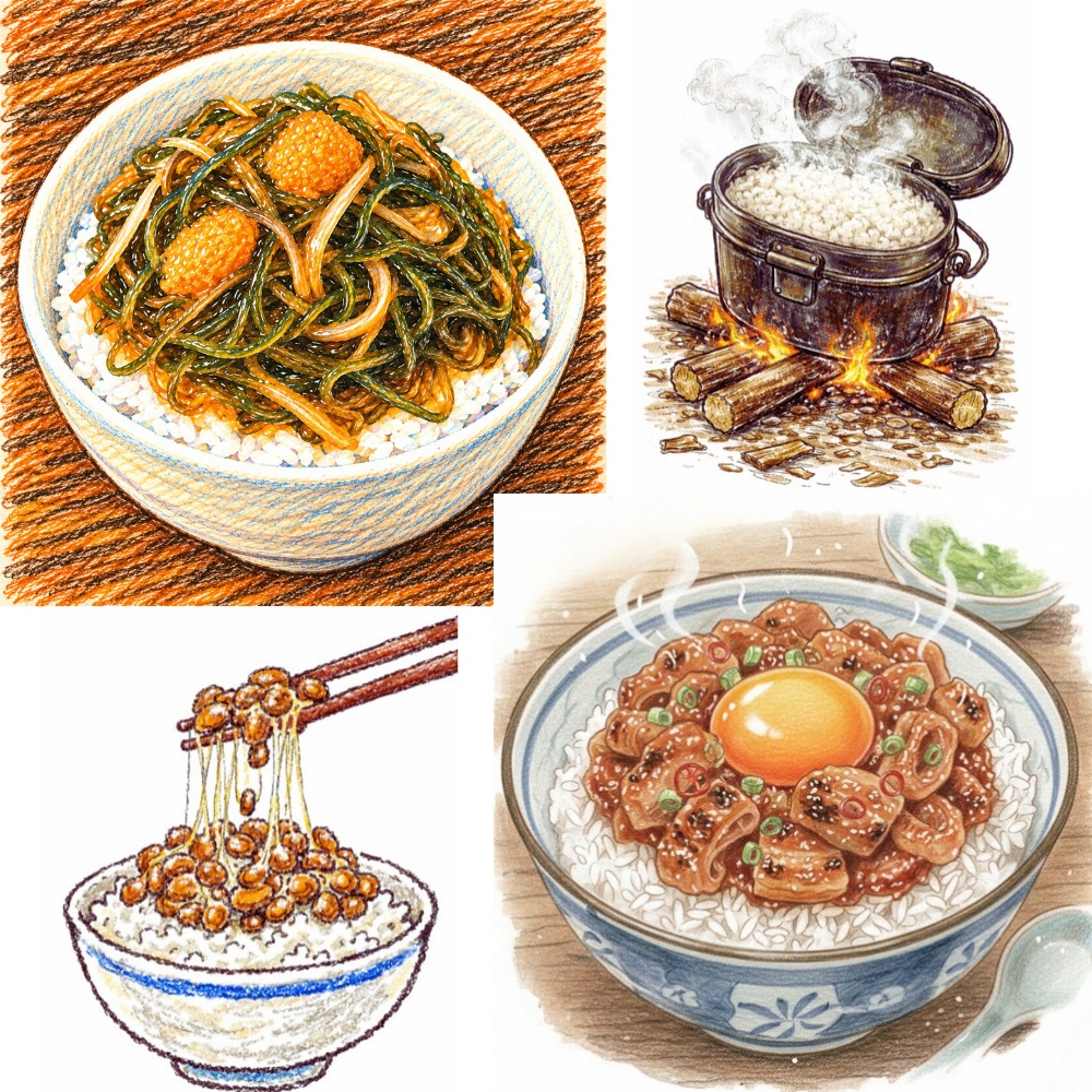 ご飯料理 イラスト素材集