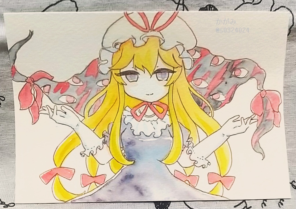 【水彩】八雲紫！！【ポストカード】